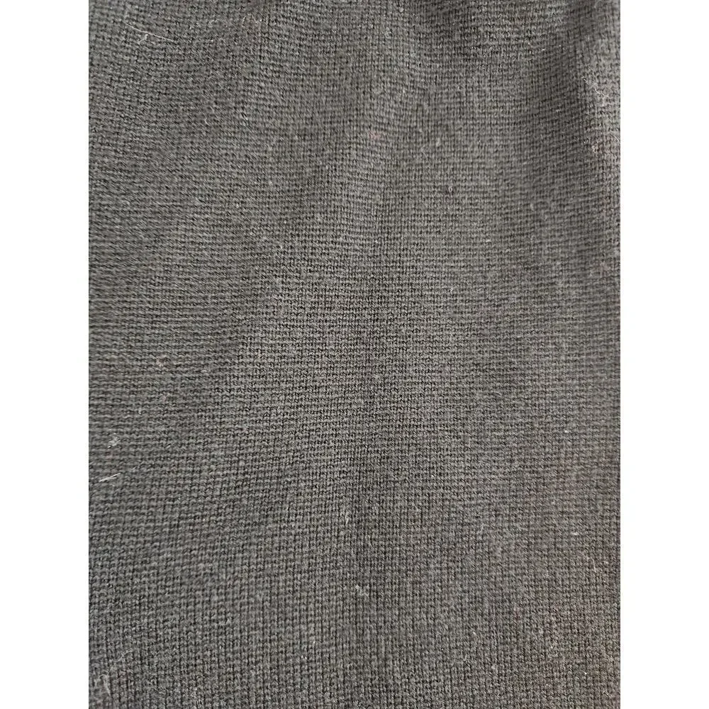 Talbots black sweater cardigan‎ sz 1Xp pure merino wool open front zip pockets